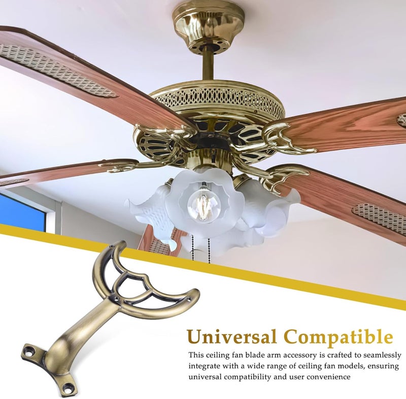 balacoo Universal Ceiling Fan Blade Support Rod Replacement Arm Bracket Easy Installation Ceiling Fan Accessory 6.69X4.33X1.77 Inches for Home and Commercial Use - Image 2